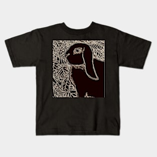 Black Lop Bunny Kids T-Shirt